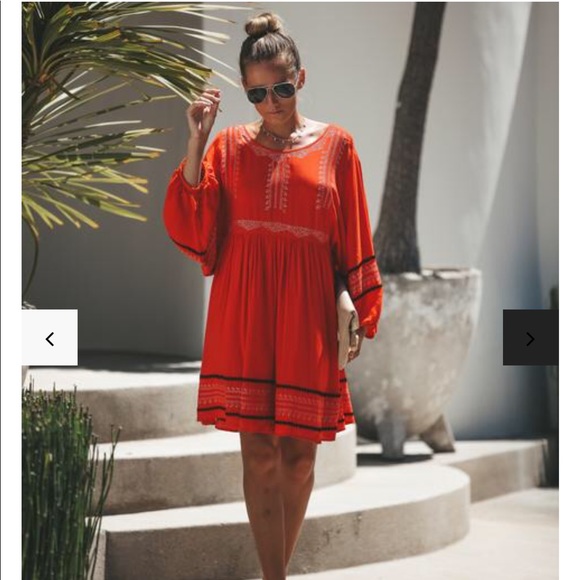 Vici Tops - Vici Collection Embroidered Tunic